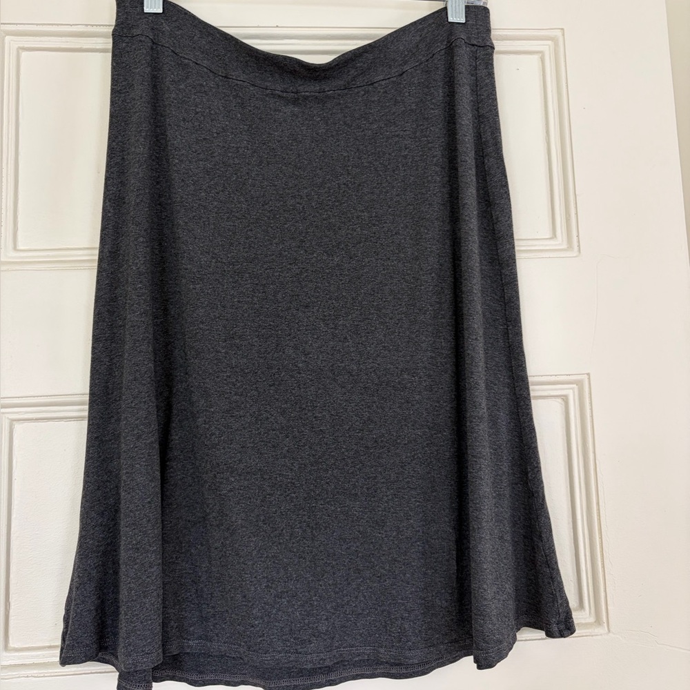 Eileen Fisher Charcoal A-Line Skirt